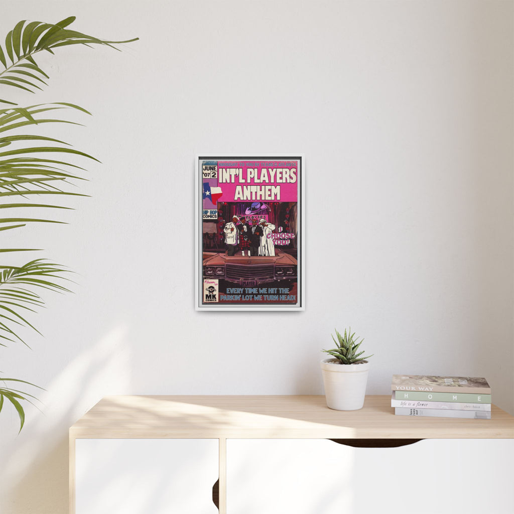 Int’l Players Anthem - Matte Canvas, Framed (Multi-color)