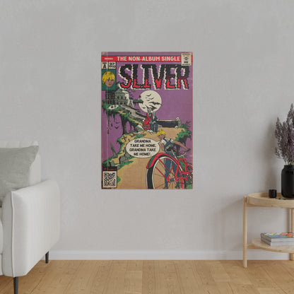 Nirvana - Sliver - Matte Canvas, Stretched