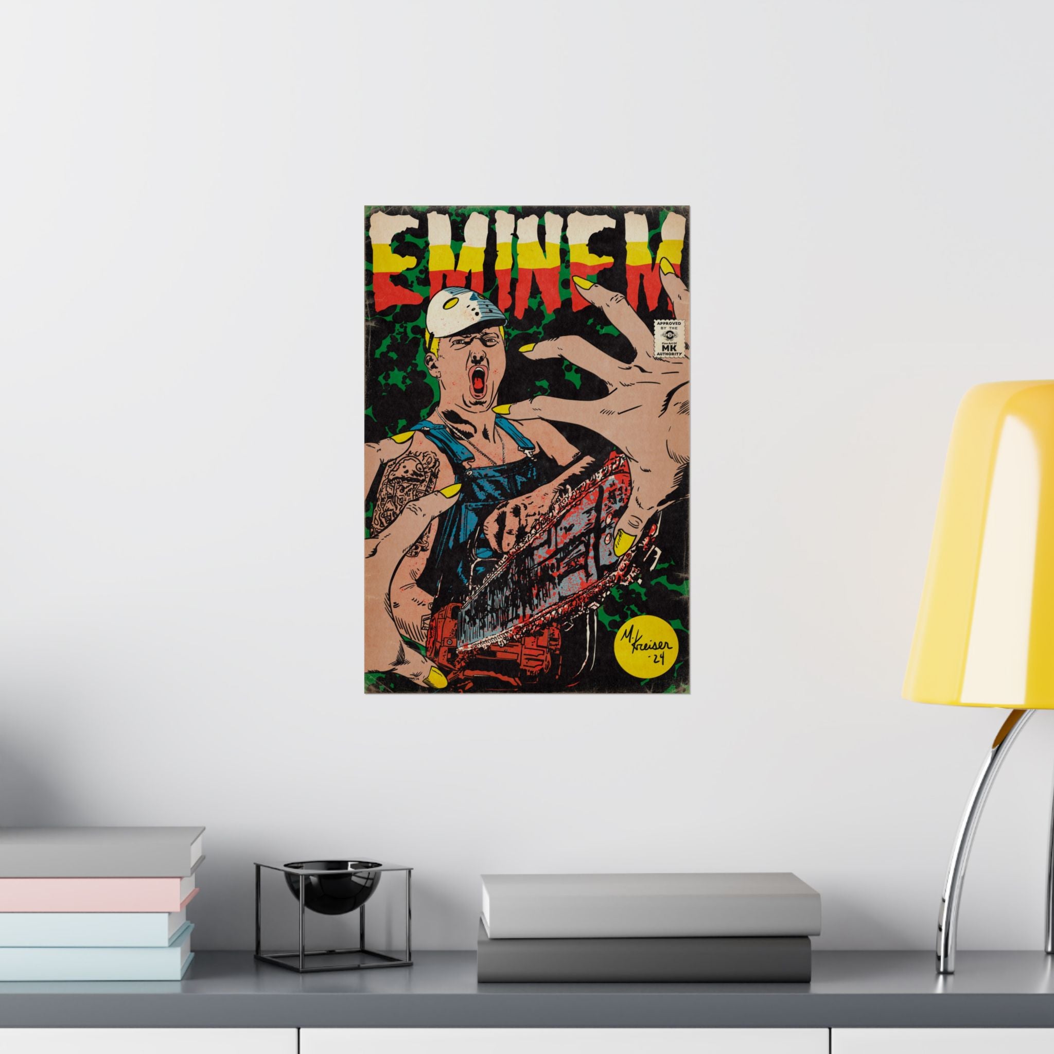 Em - Comic Book Art - Matte Vertical Poster