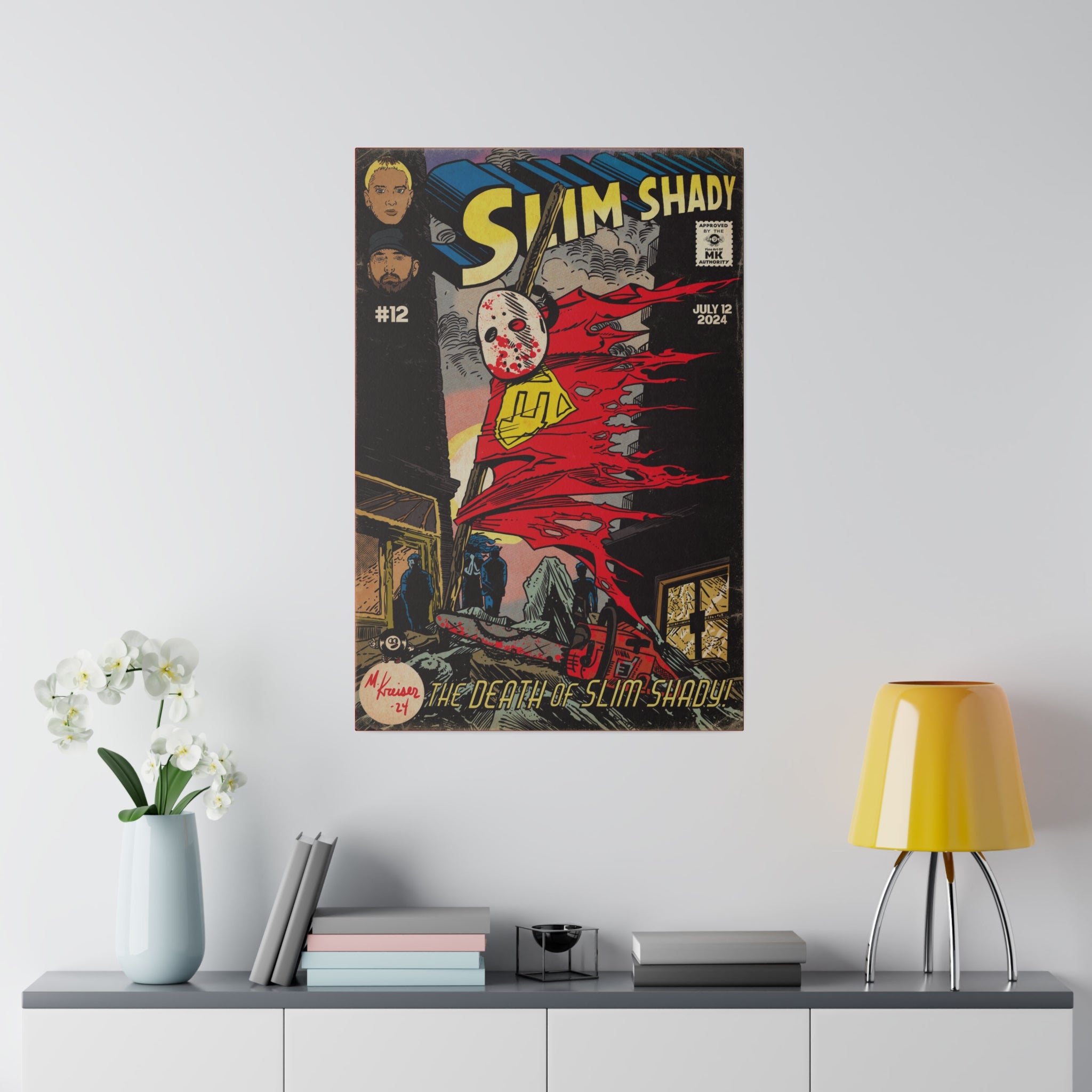 Death of Slim Shady - Matte Canvas, Stretched, 0.75"