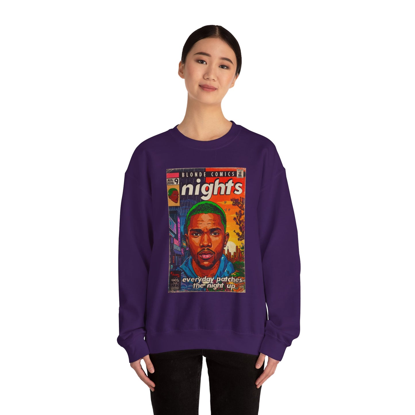 Frank Ocean -Nights - Unisex Heavy Blend™ Crewneck Sweatshirt