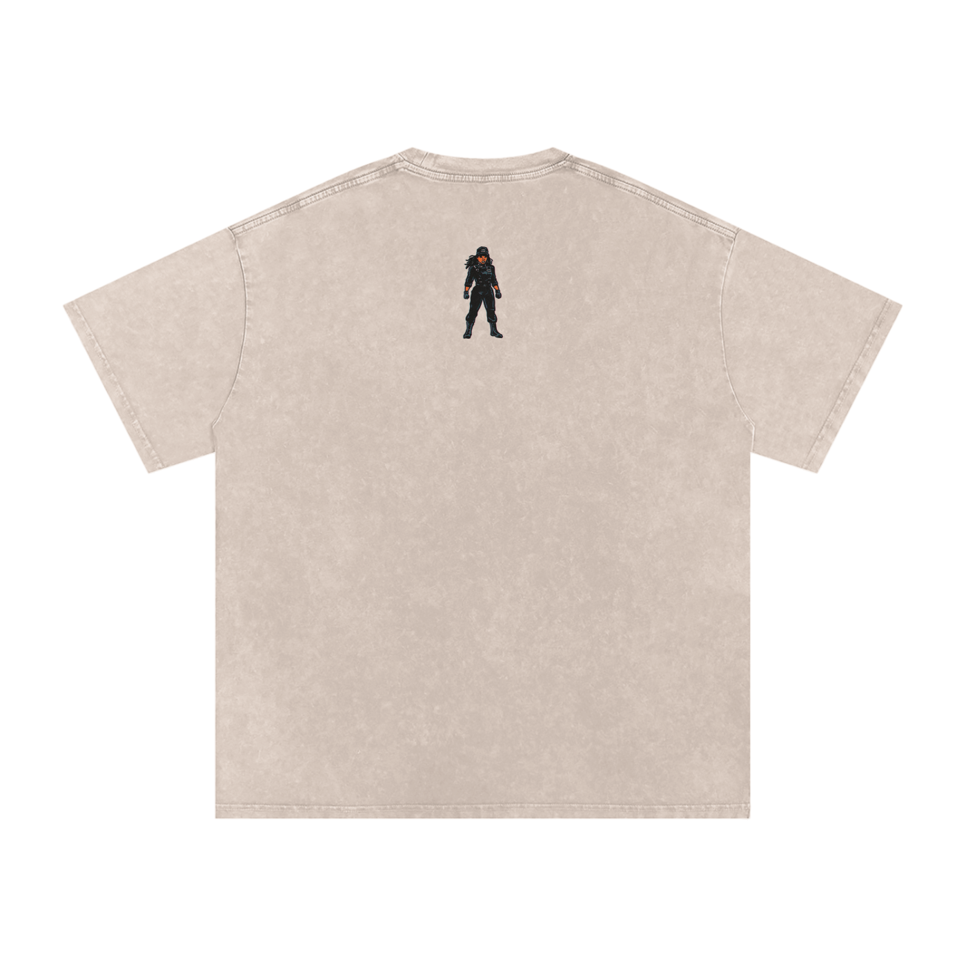 Rhythm Nation - Snow Washed Oversized Cotton T-Shirt
