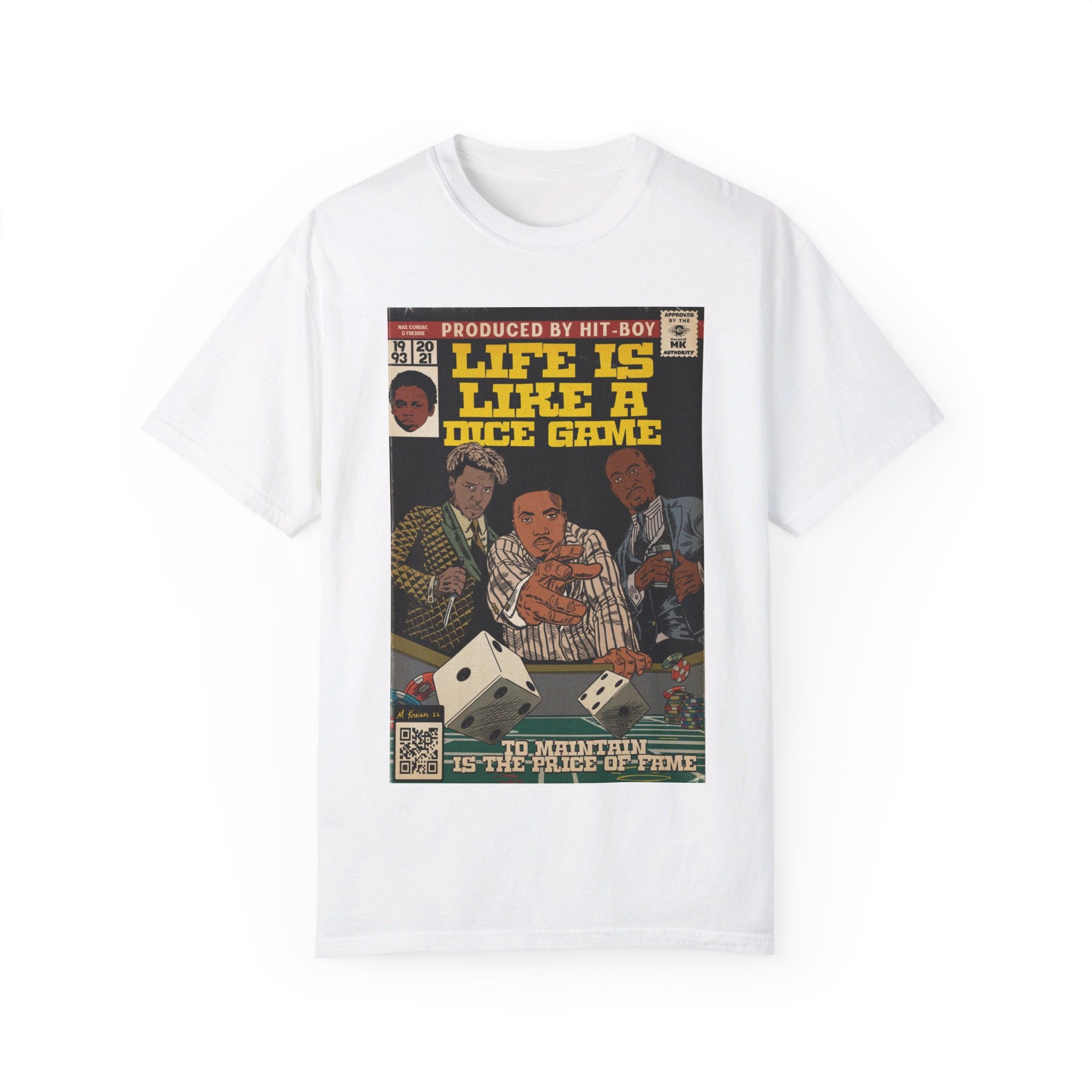 Life is Like a Dice Game - Unisex Comfort Colors T-shirt