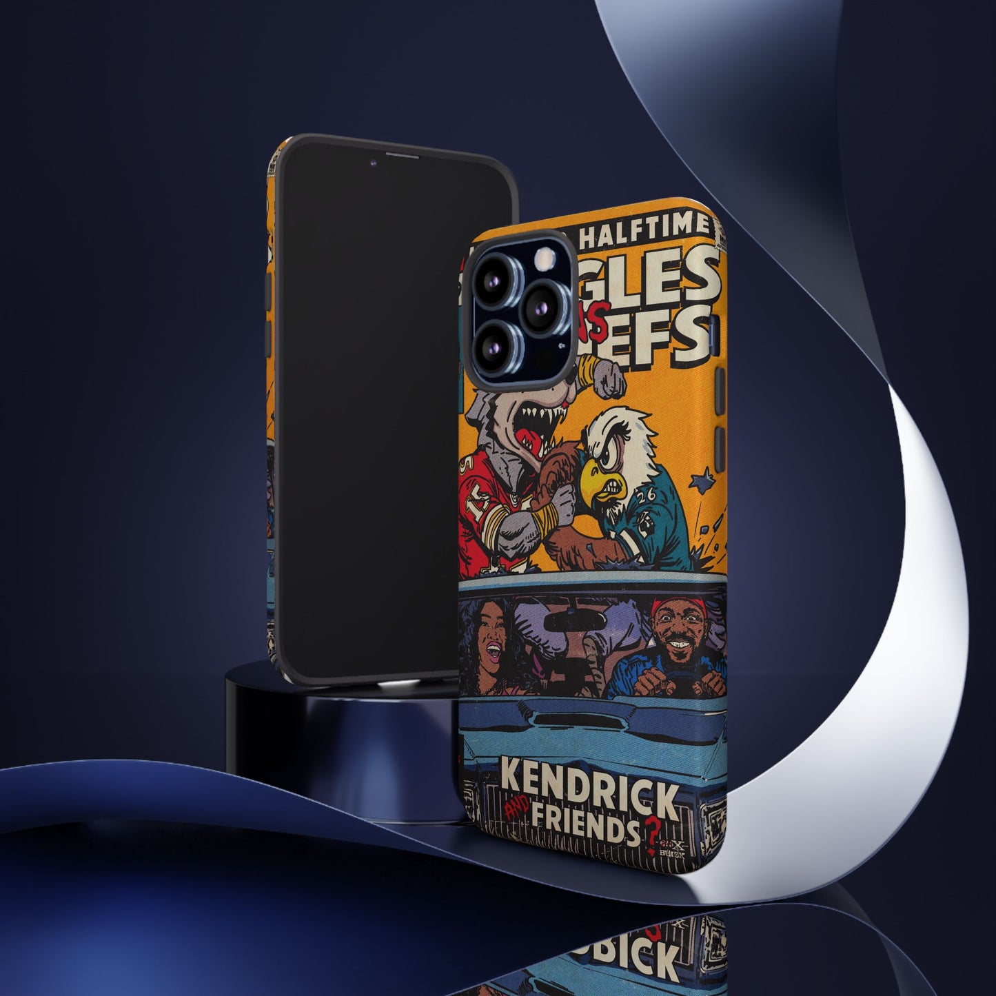 Kendrick & SZA - 2025 Halftime - Eagles vs Chiefs - Tough Phone Cases