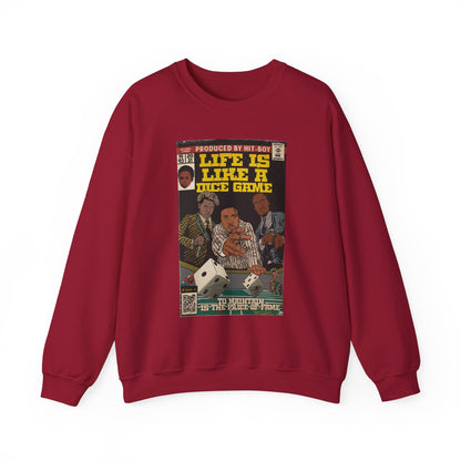 Nas, Cordae, & Freddie, Life Is Like A Dice Game - Unisex Heavy Blend™ Crewneck Sweatshirt