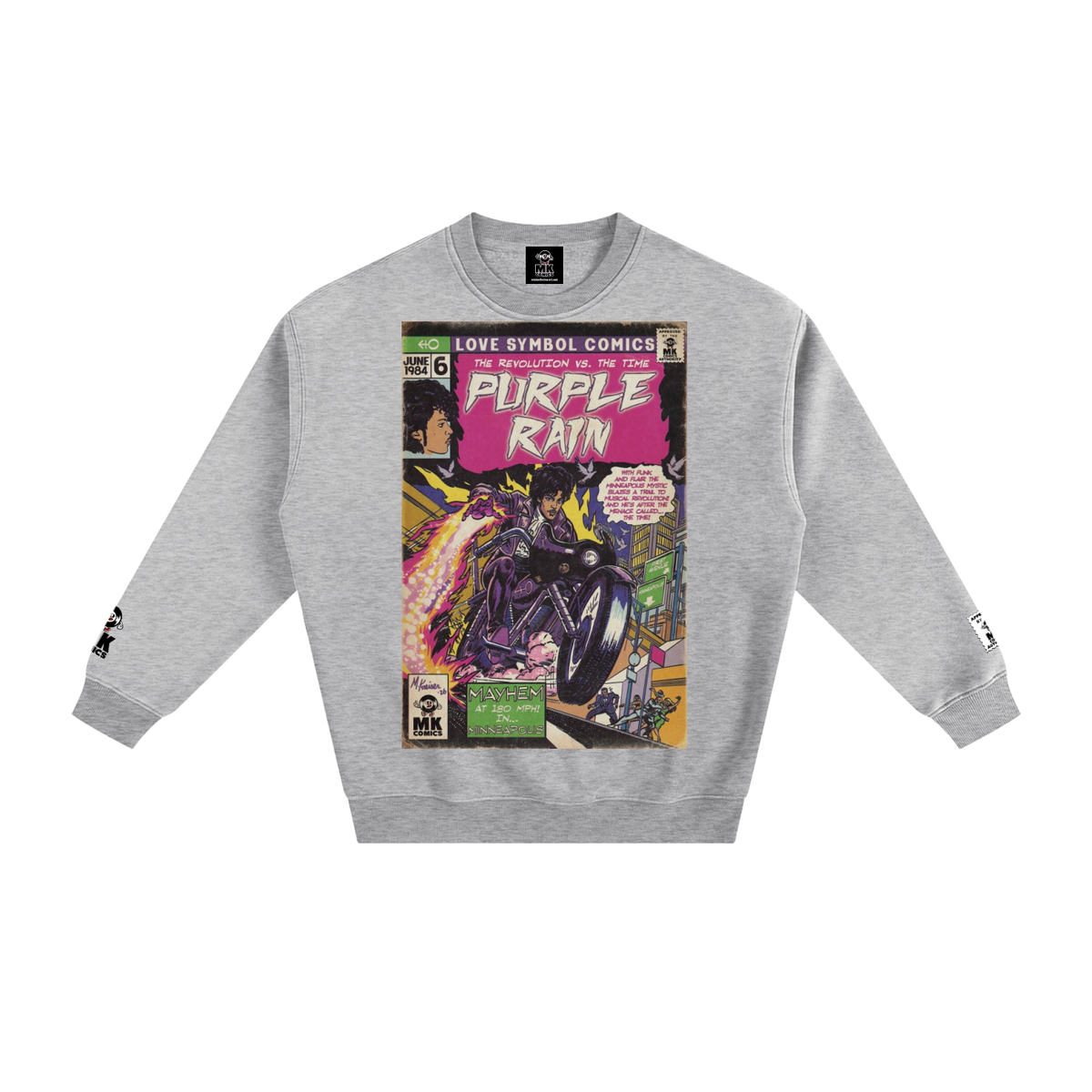 Purple Rain - Fleeced Sweatshirt