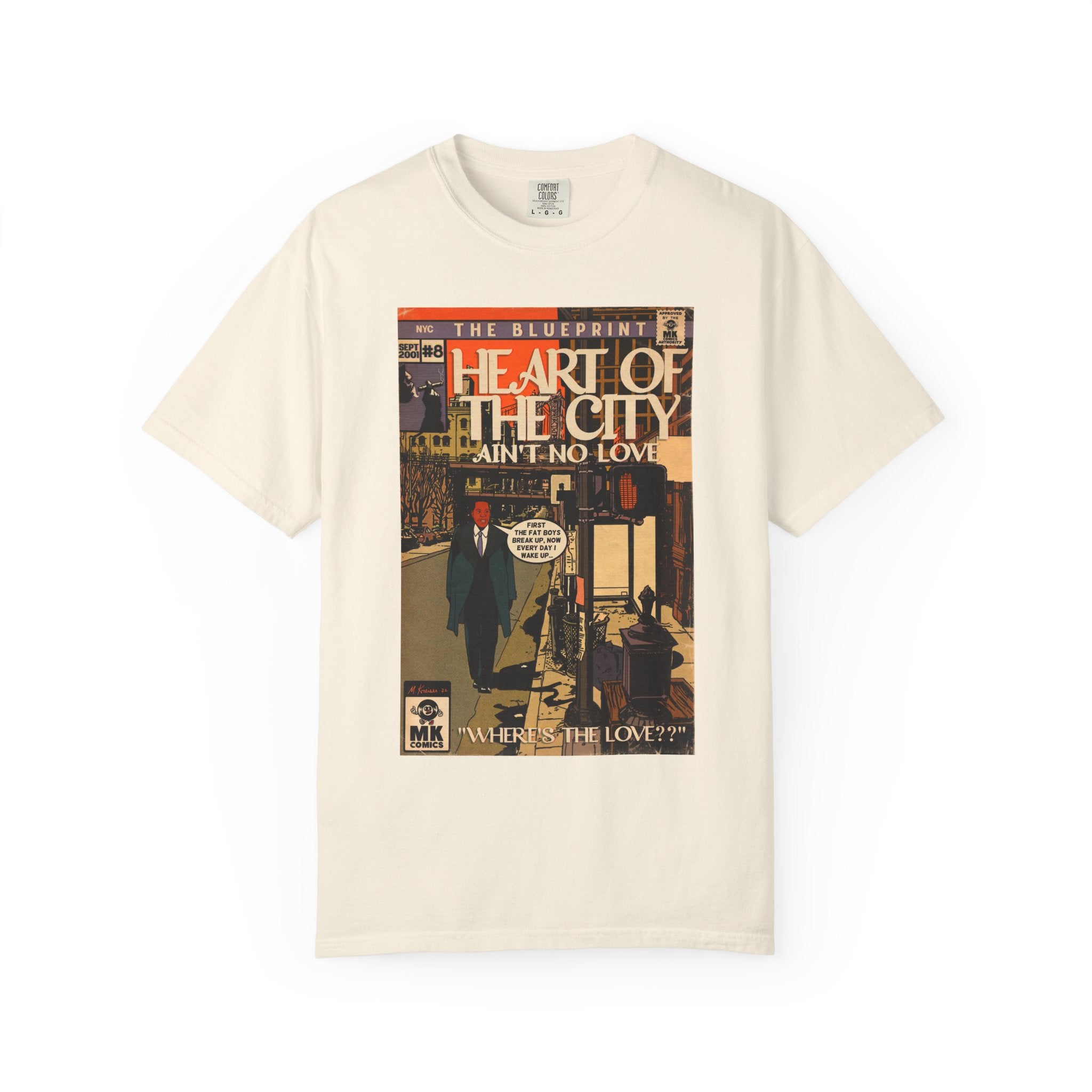 Heart of the City - Unisex Garment-Dyed T-shirt