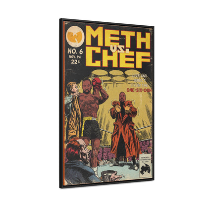 Method Man & Raekwon - Meth vs. Chef - Wu-Tang - Gallery Canvas Wraps, Vertical Frame