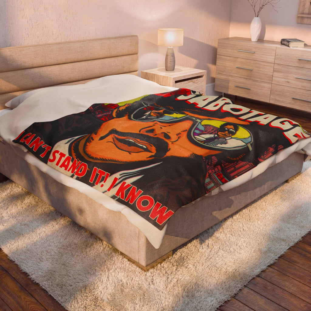 Sabotage - Velveteen Plush Blanket