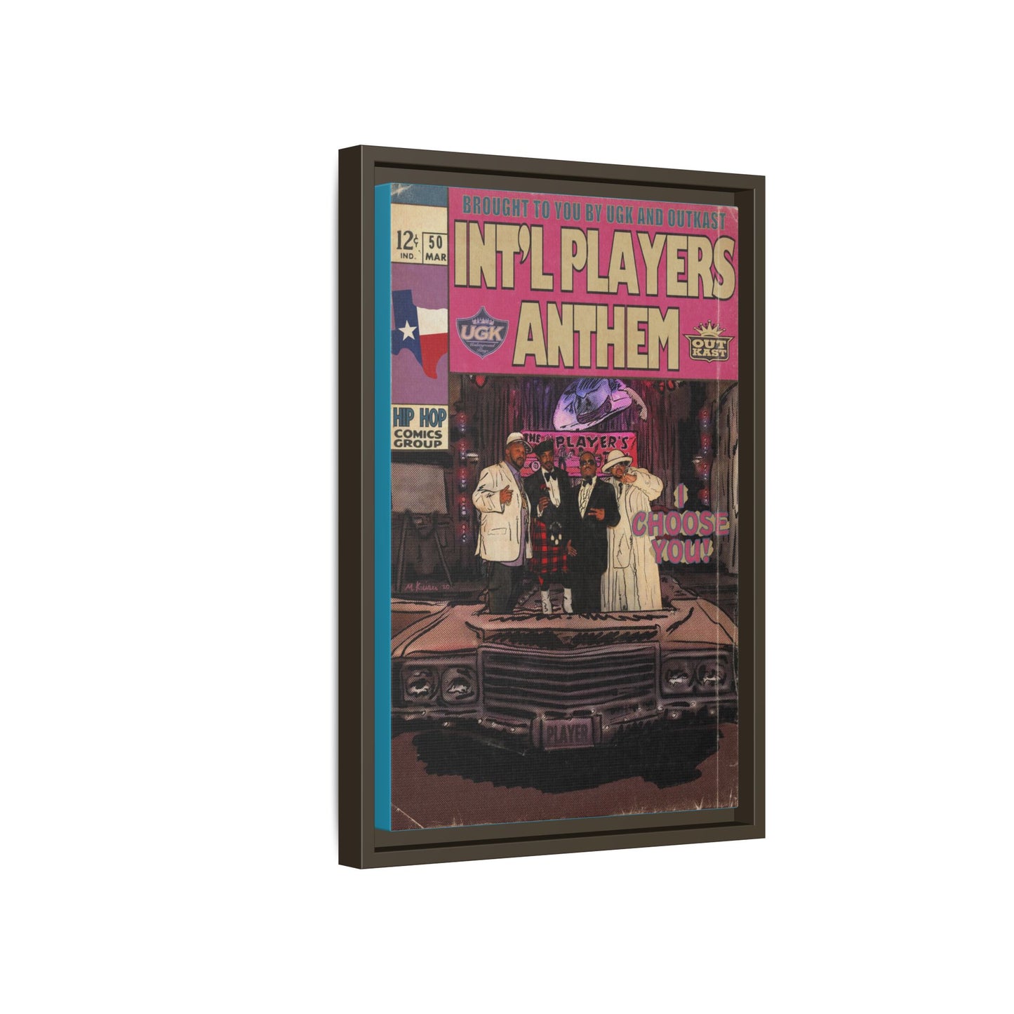 Int’l Players Anthem - Matte Canvas, Framed (Multi-color)