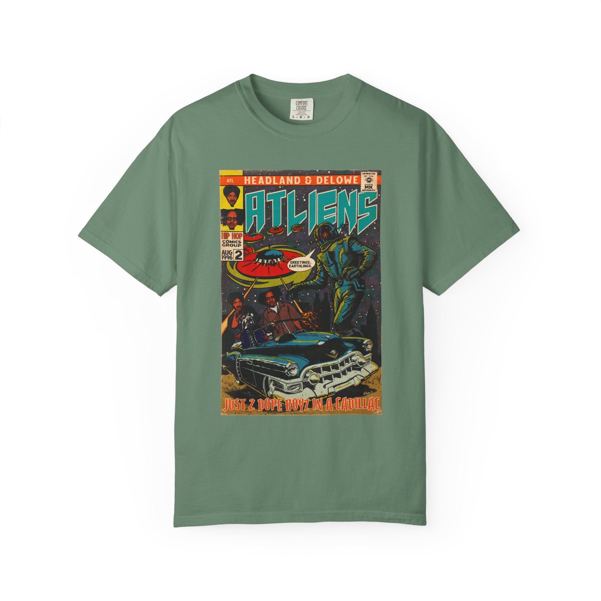 ATLiens - 2 Dope Boyz in a Cadillac - Unisex Comfort Colors T-shirt