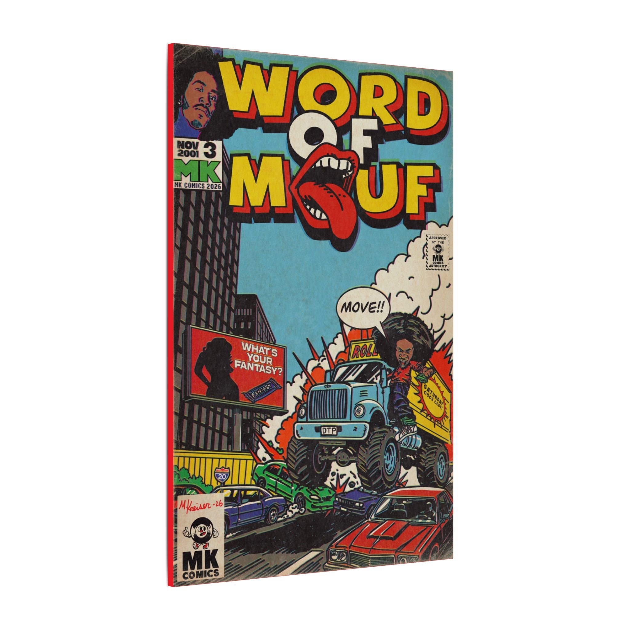 Word of Mouf - Matte Canvas, Stretched, 0.75" (Multi-Size)