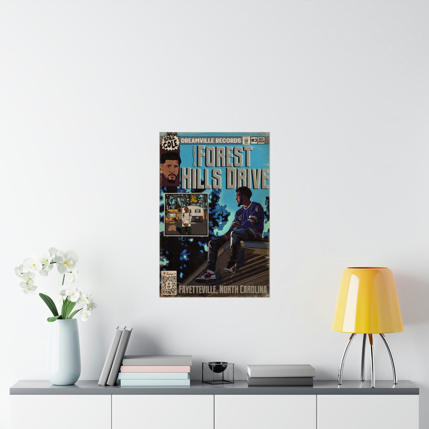 J Cole - 2014 Forest Hills Drive - Matte Vertical Poster