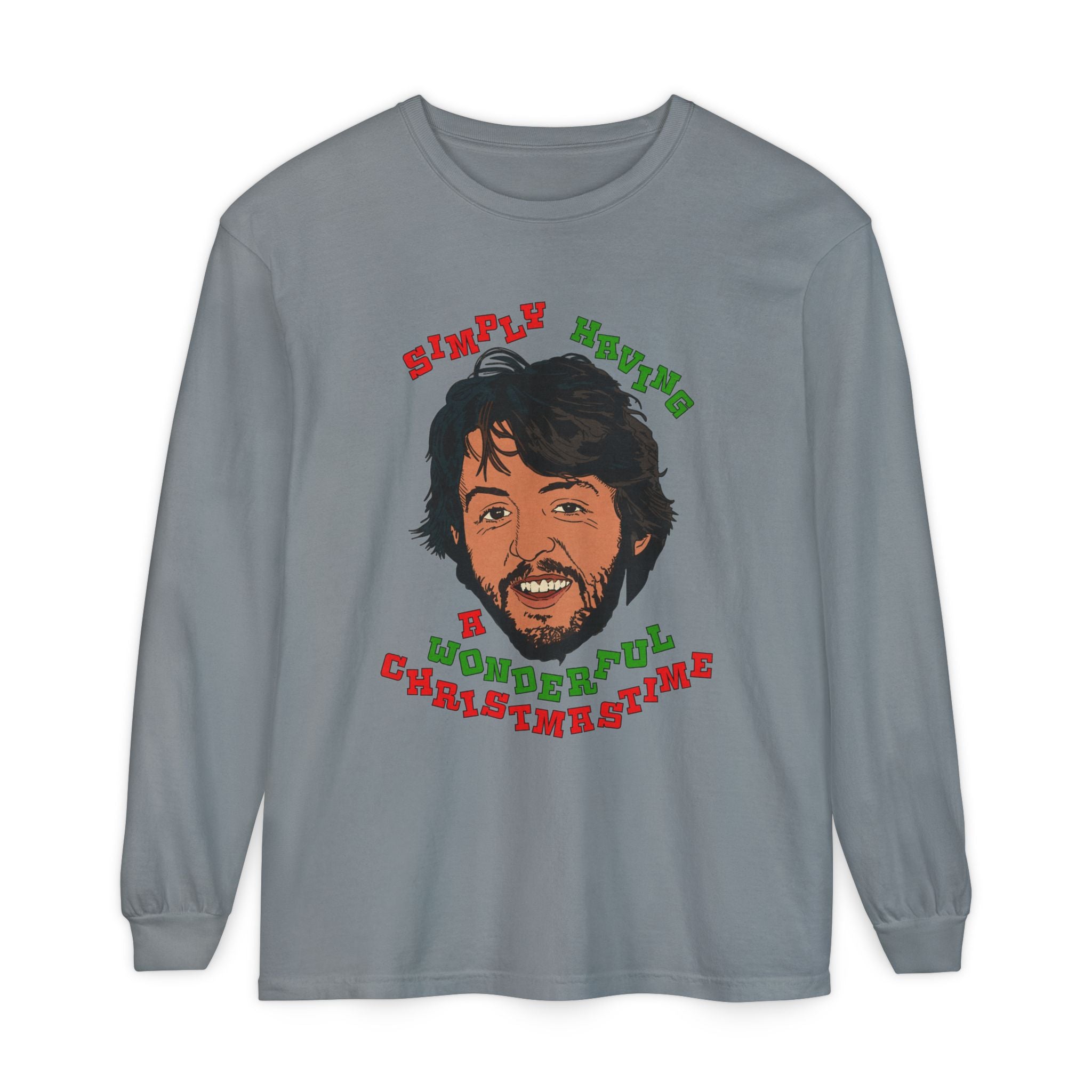 Wonderful Christmastime - Unisex Comfort Colors Long Sleeve T-Shirt