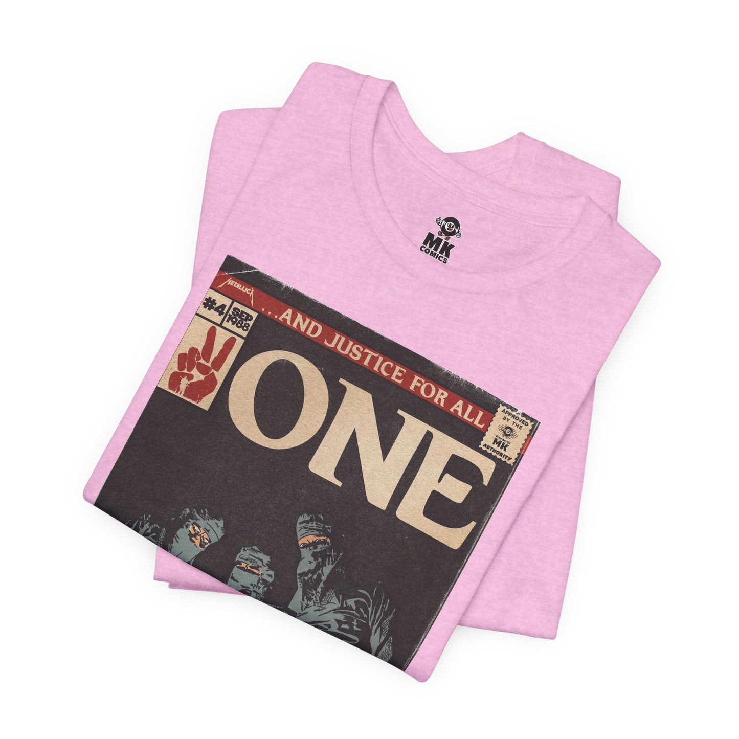 Metallica- One - Comic Book Art - Unisex Jersey Short Sleeve Tee