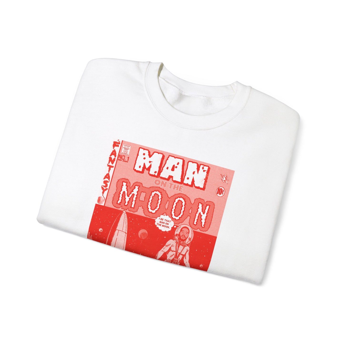 Kid Cudi - Man on the Moon - RED VARIANT - Unisex Heavy Blend™ Crewneck Sweatshirt