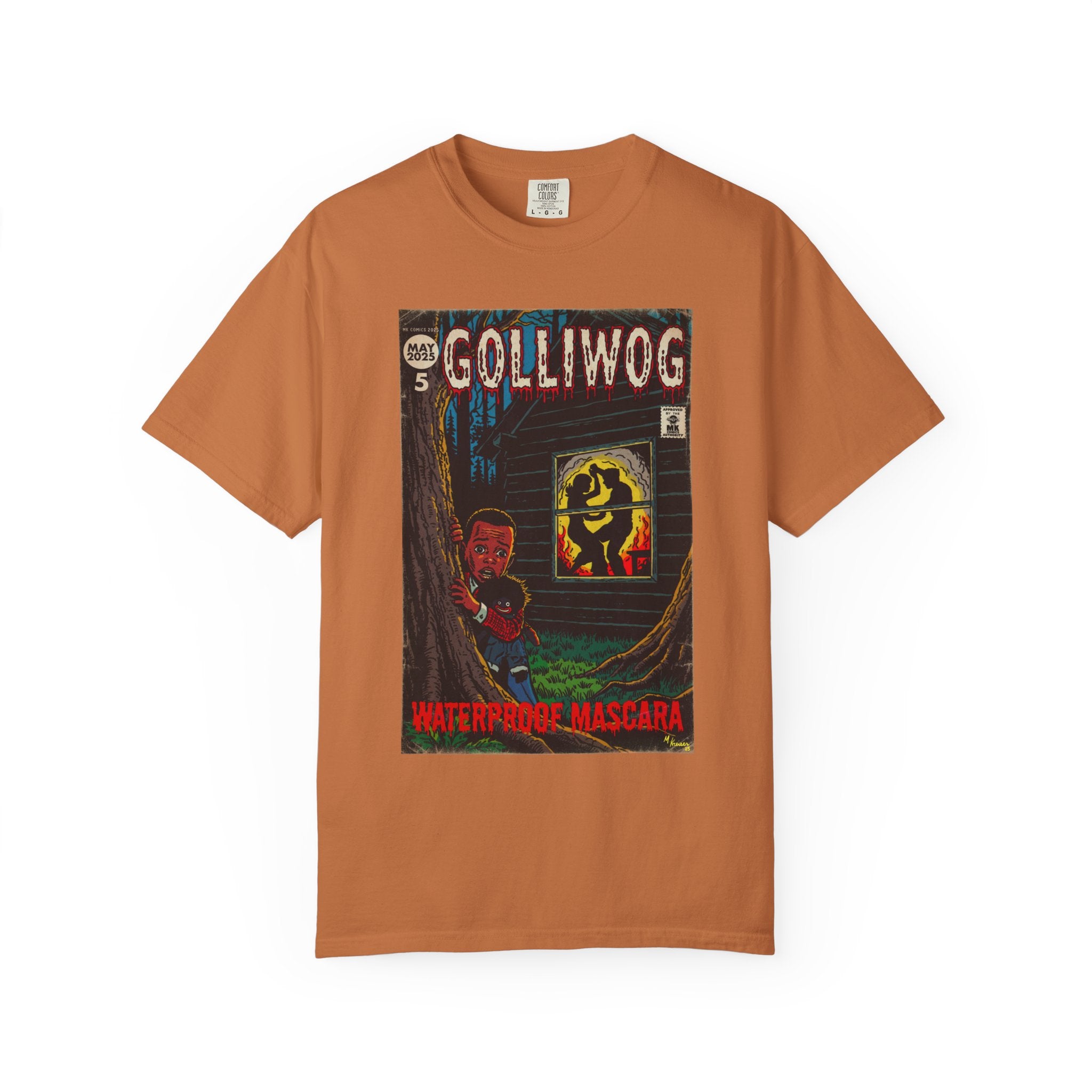 Waterproof Mascara - Golliwog - Unisex Garment-Dyed T-shirt