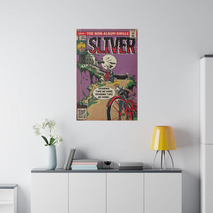 Nirvana - Sliver - Matte Canvas, Stretched