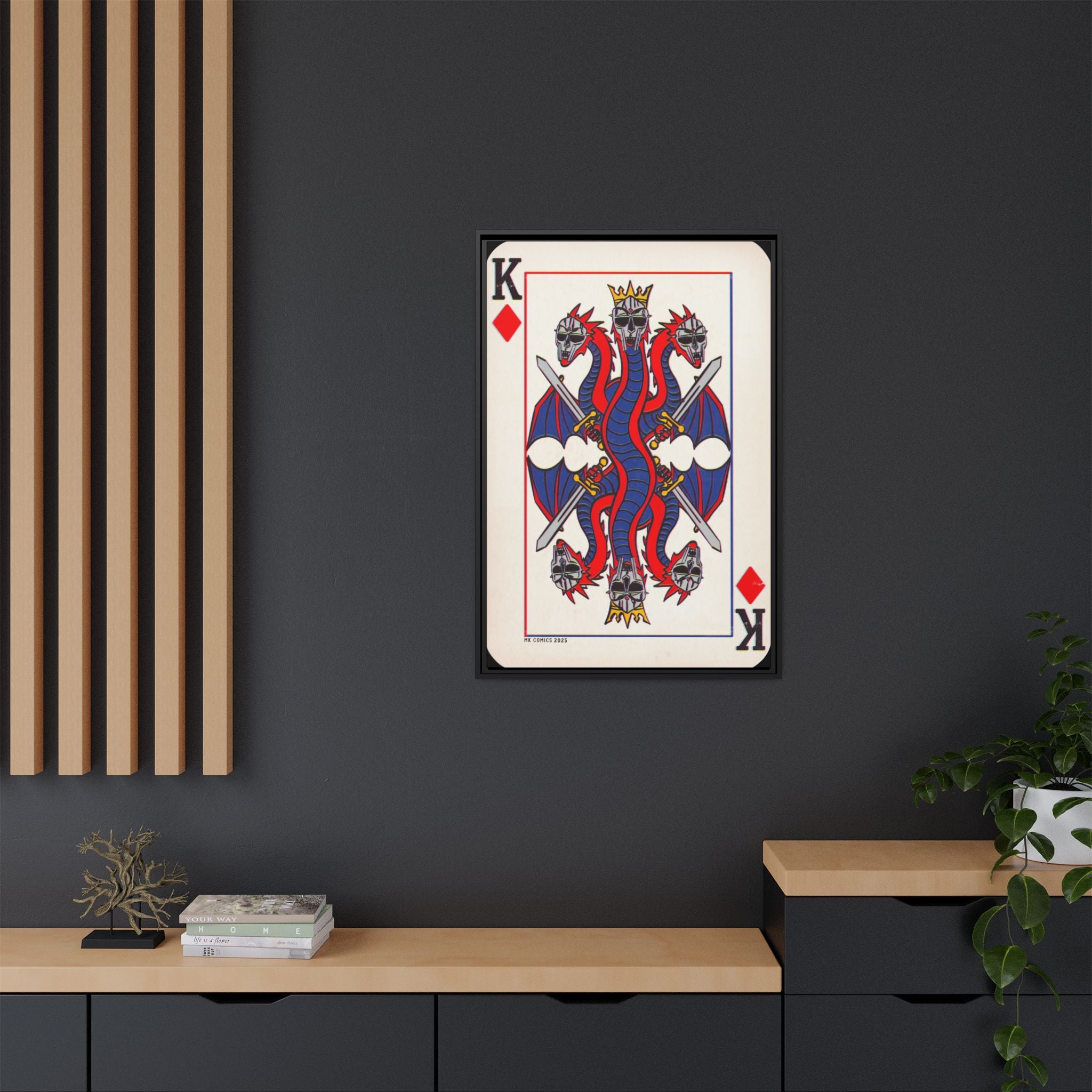 King Geedorah - Matte Canvas, Framed (Multi-color)