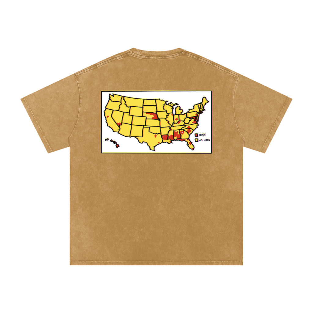 Word of Mouf - Snow Washed Oversized Cotton T-Shirt