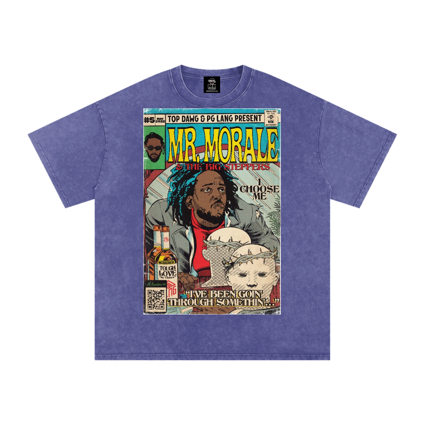 Mr. Morale & the Big Steppers - Snow Washed Oversized Cotton T-Shirt