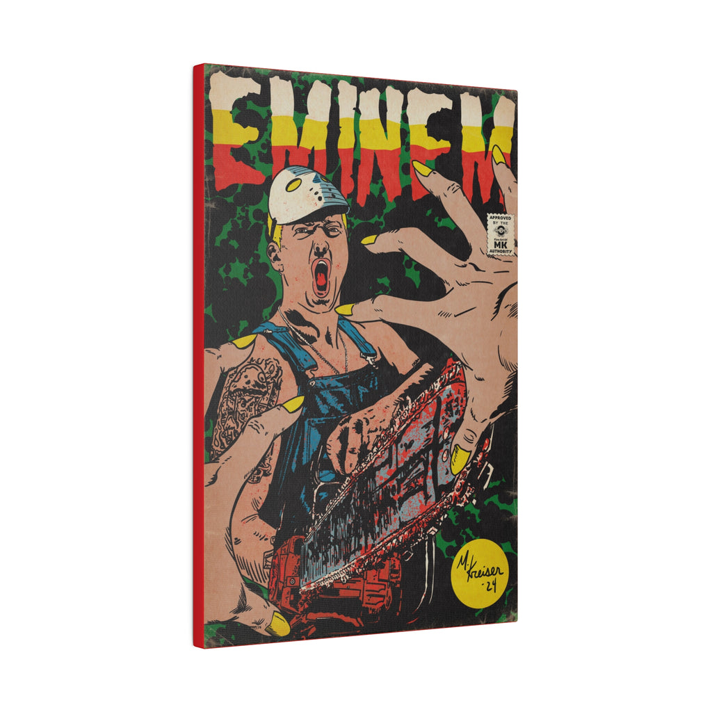 Em - Comic Book Art - Matte Canvas, Stretched, 0.75"