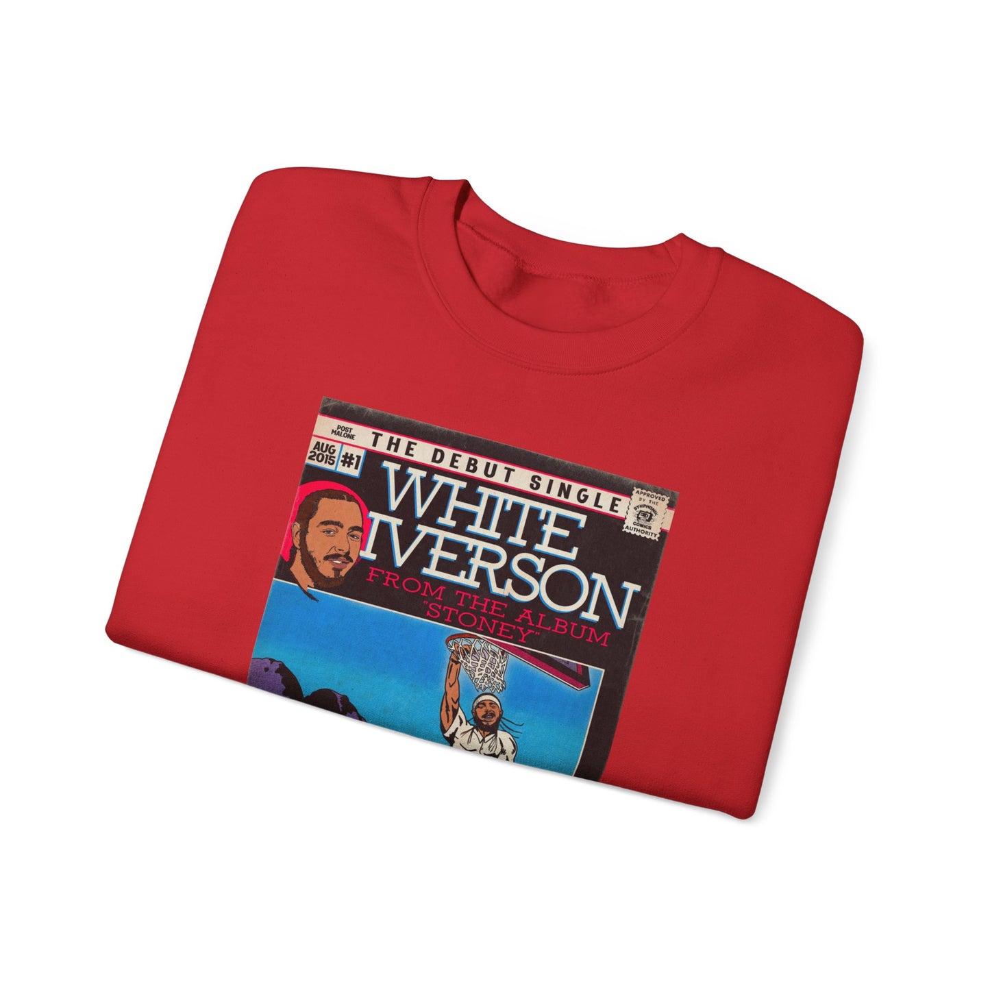Post Malone - White Iverson -  Unisex Heavy Blend™ Crewneck Sweatshirt