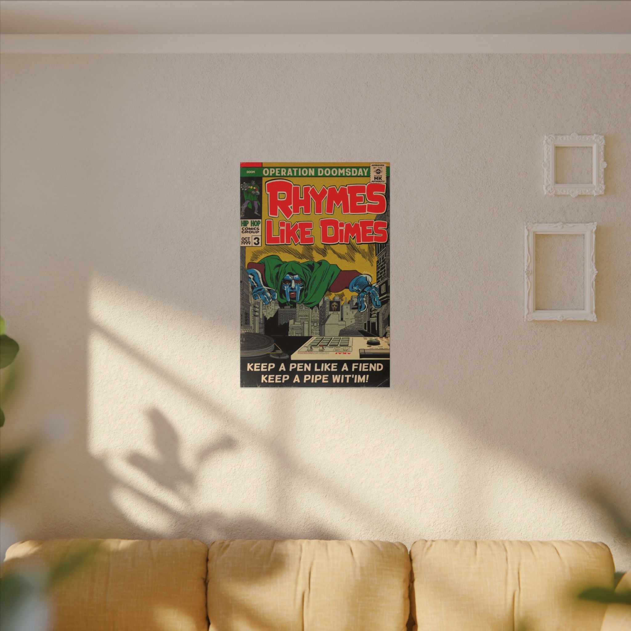 Rhymes Like Dimes - Matte Canvas, Stretched, 0.75" (Multi-Size)