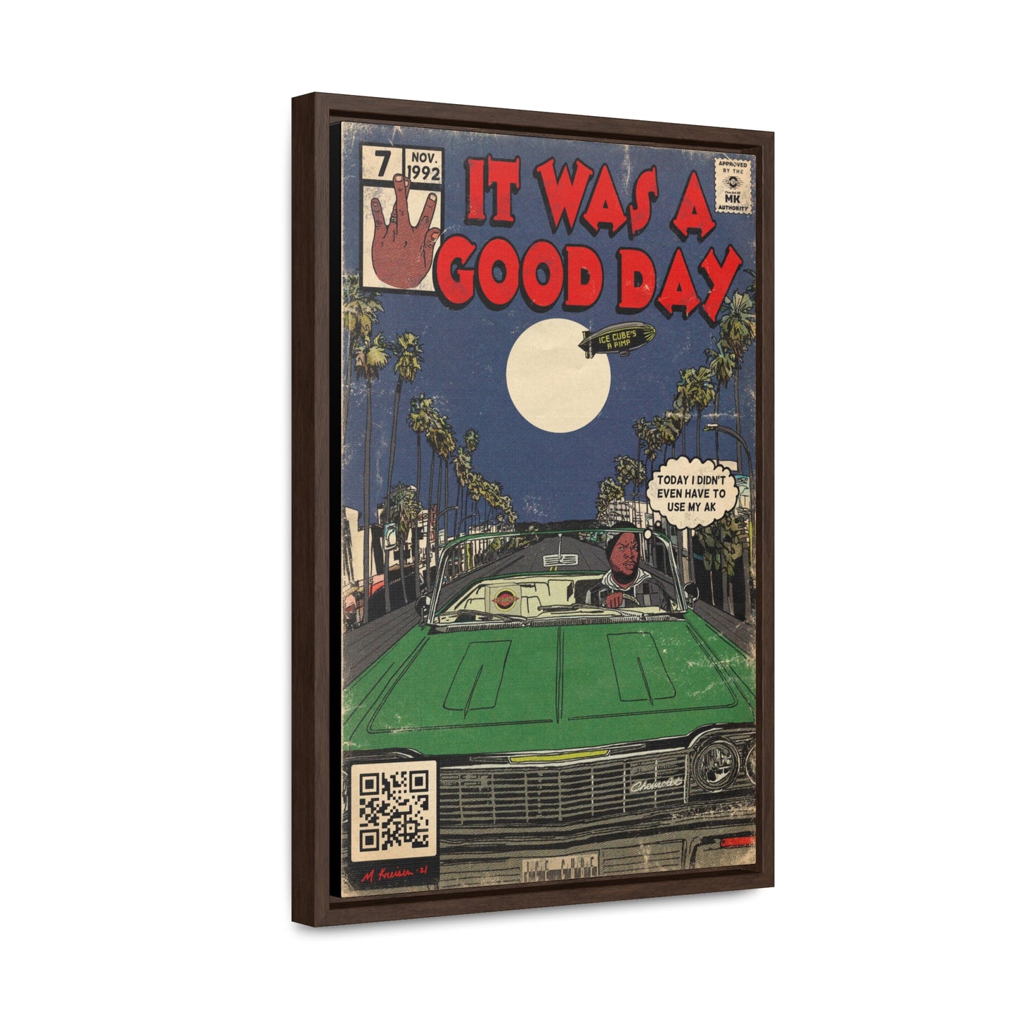 Icecube - It Was a Good Day - Gallery Canvas Wraps, Vertical Frame