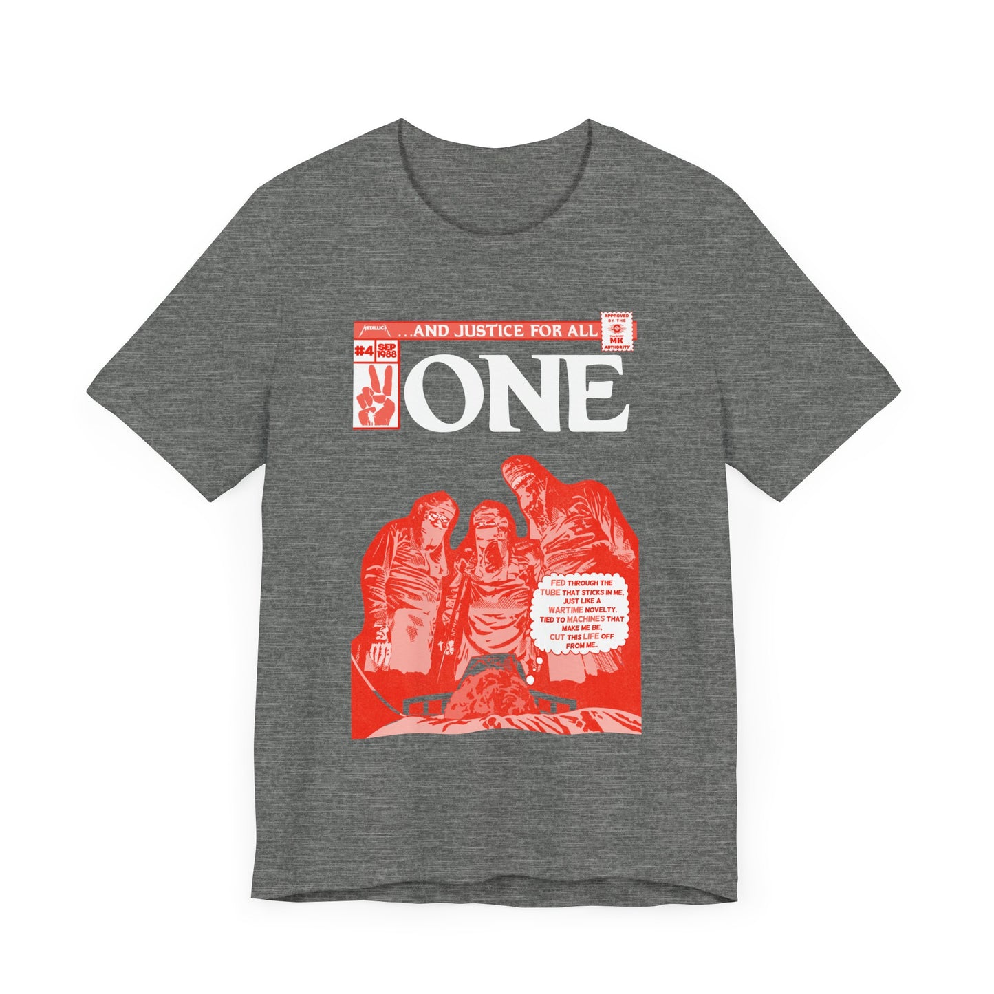 Metallica - One - RED VARIANT - Unisex Jersey Short Sleeve Tee