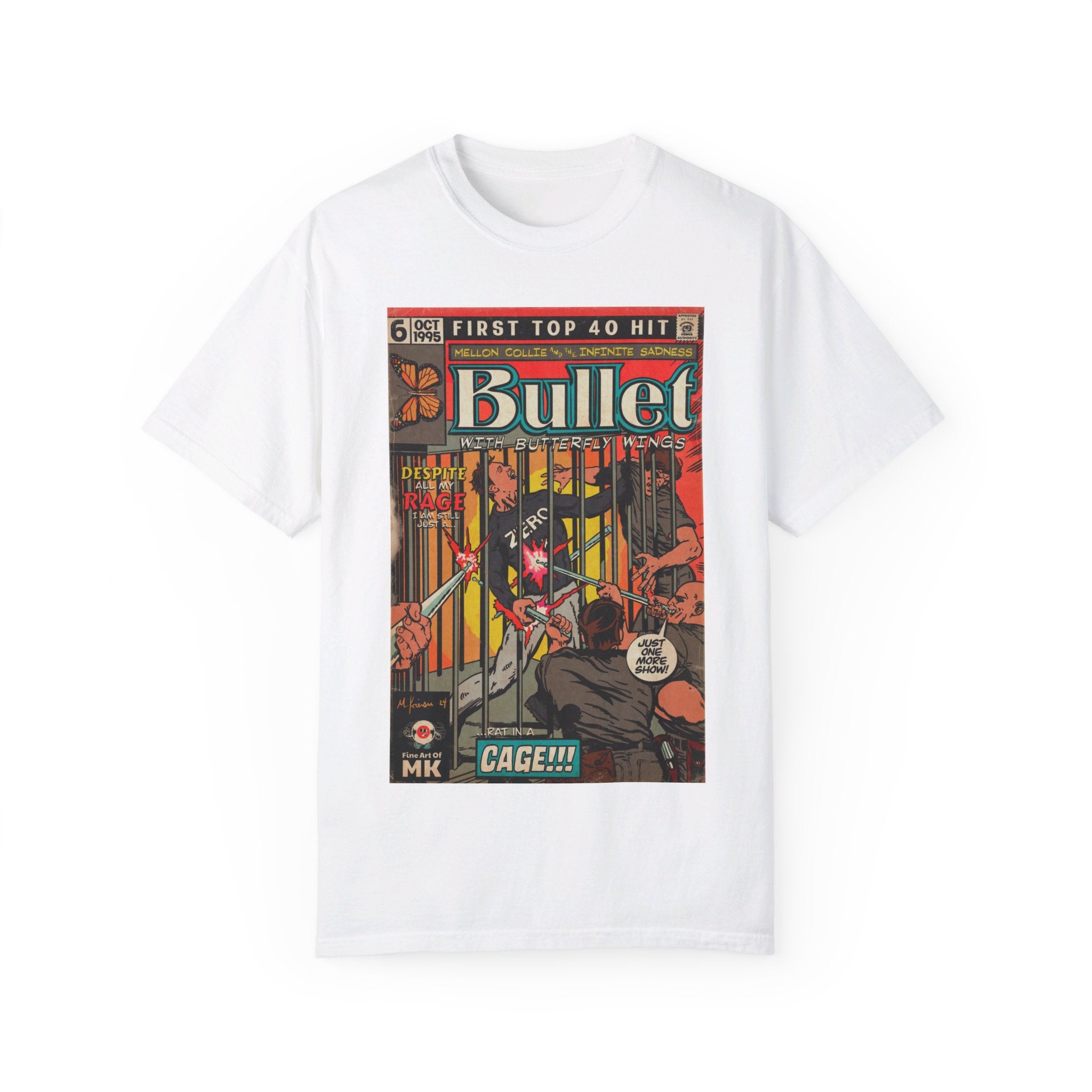 Bullet With Butterfly Wings - Unisex Comfort Colors T-shirt