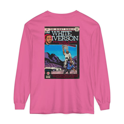 Post Malone - White Iverson -  Unisex Comfort Colors Long Sleeve T-Shirt