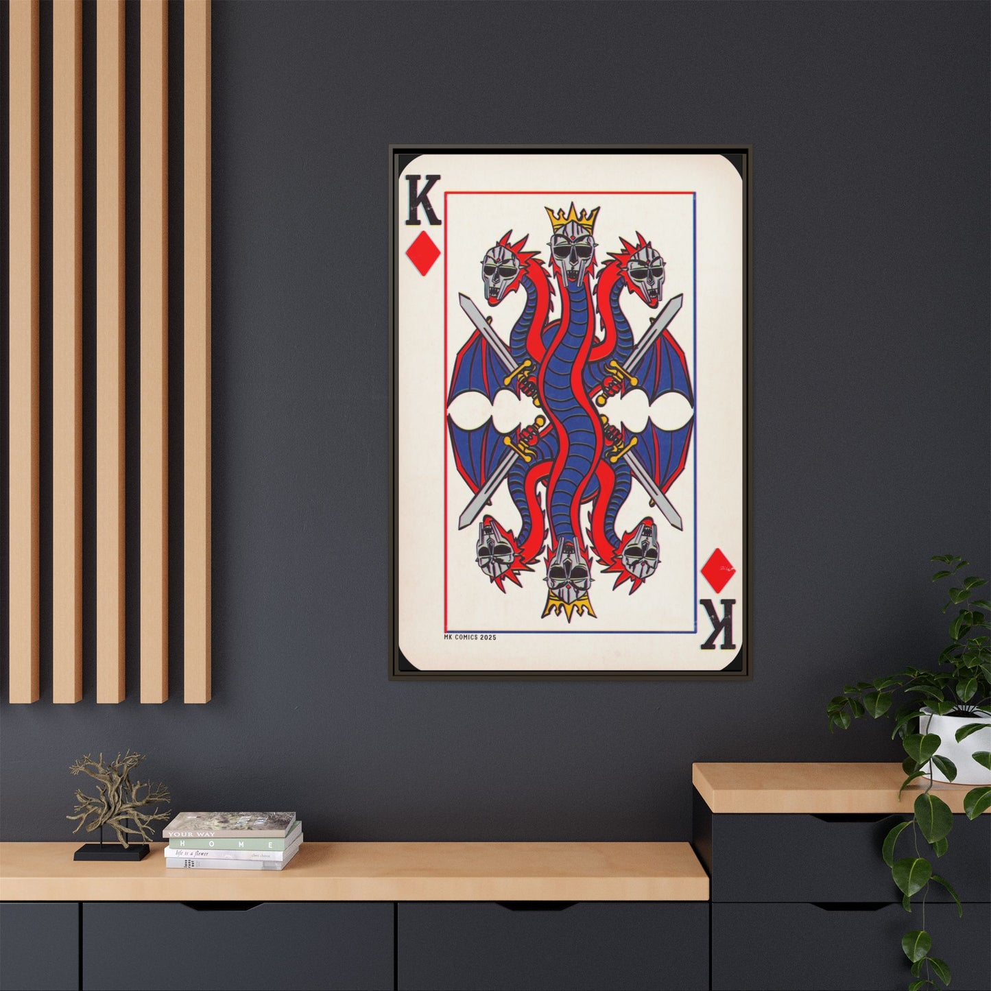 King Geedorah - Matte Canvas, Framed (Multi-color)