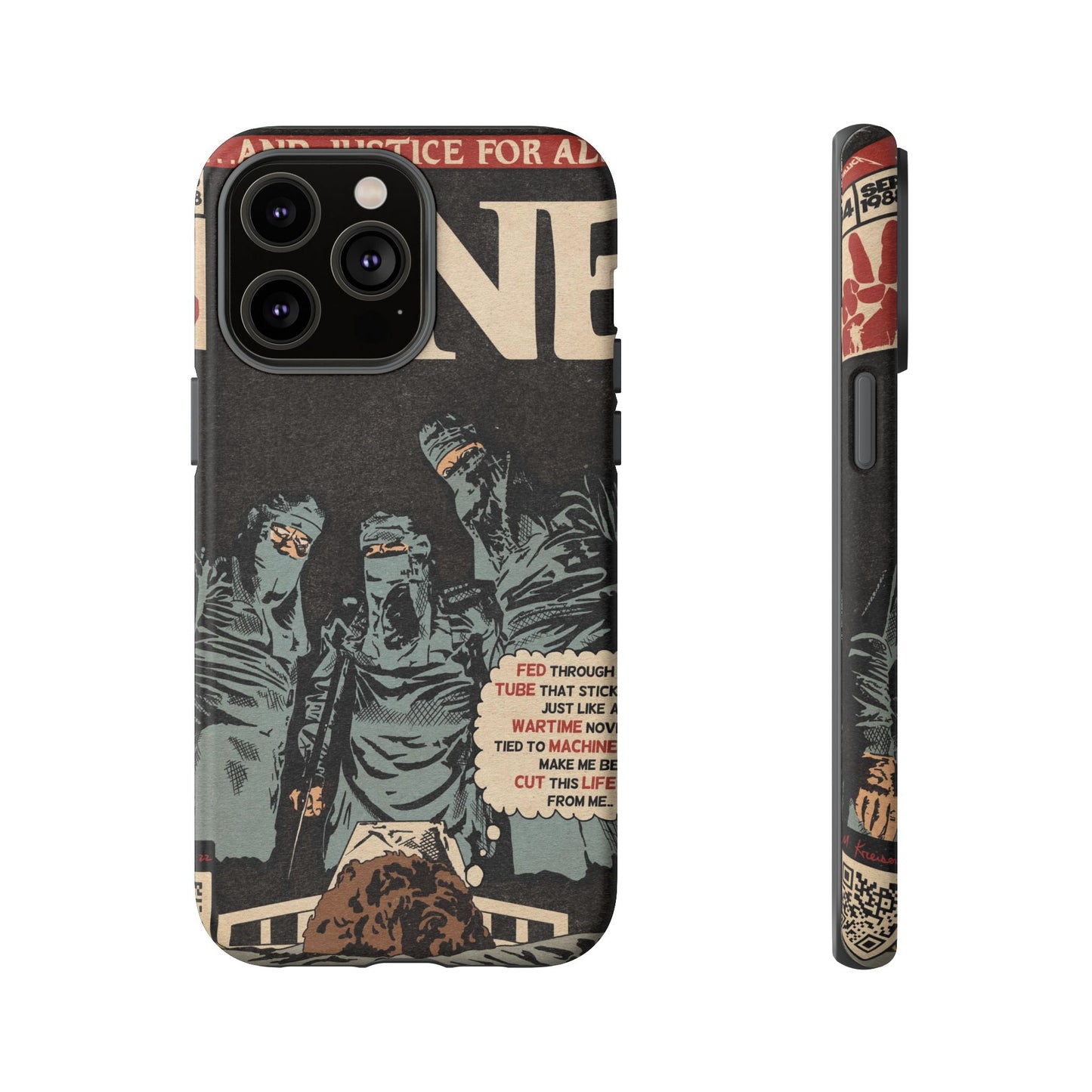 Metallica- One - Johnny Got His Gun Comic Book Art - Tough Phone Cases