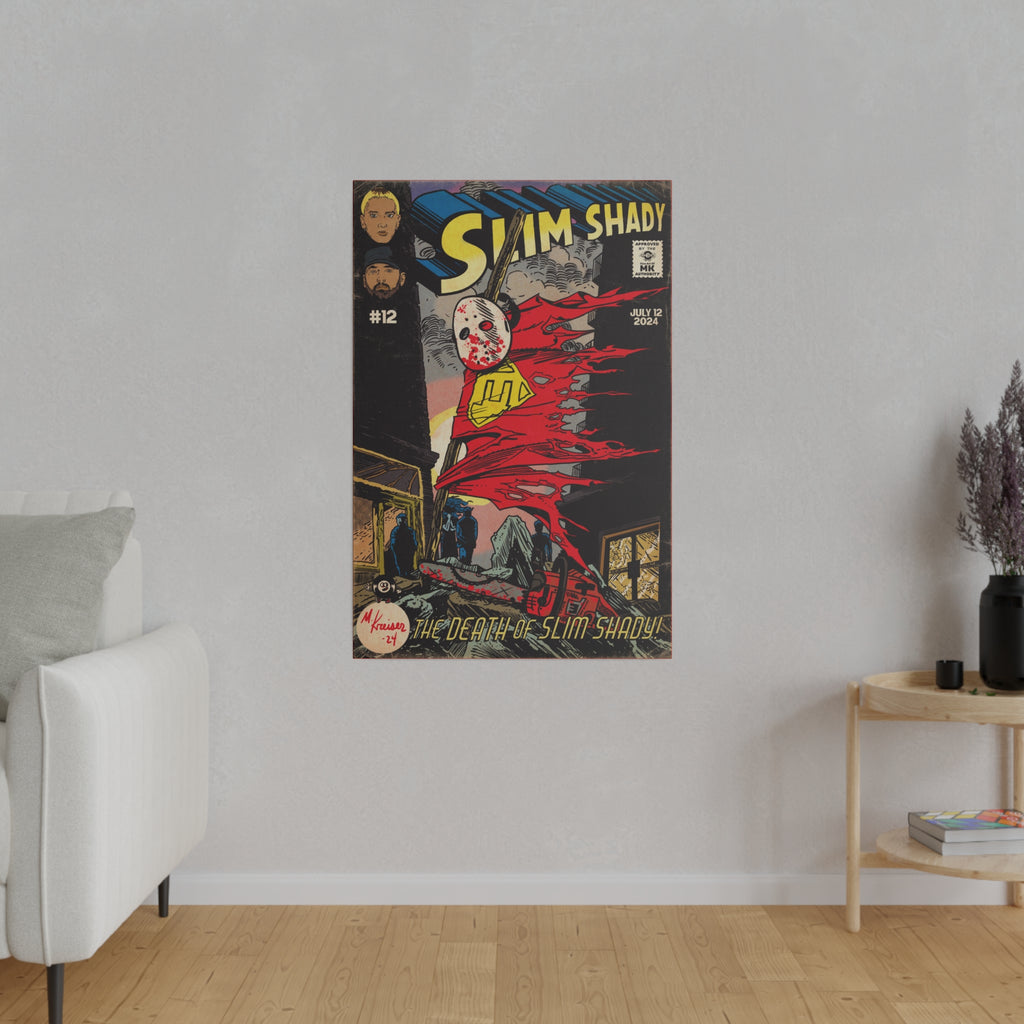 Death of Slim Shady - Matte Canvas, Stretched, 0.75"