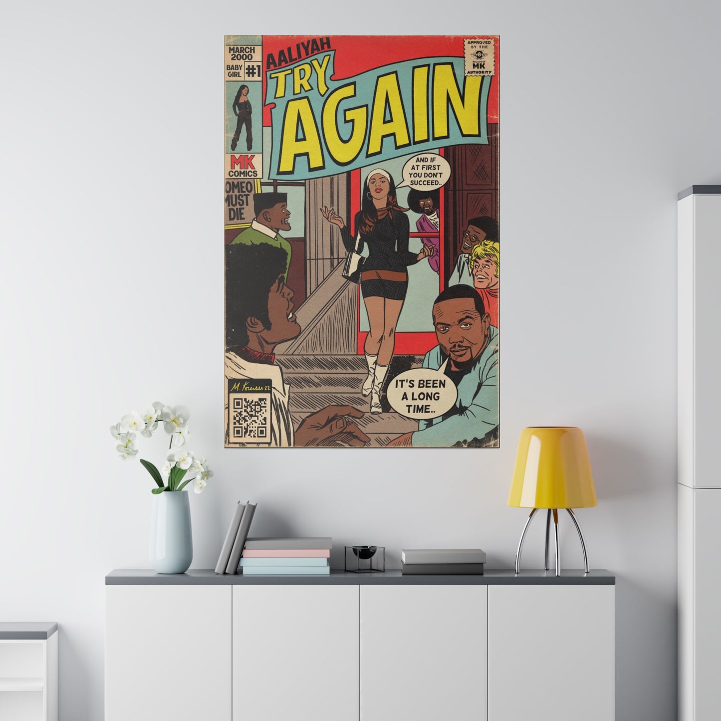 Aaliyah - Try Again - Matte Canvas, Stretched