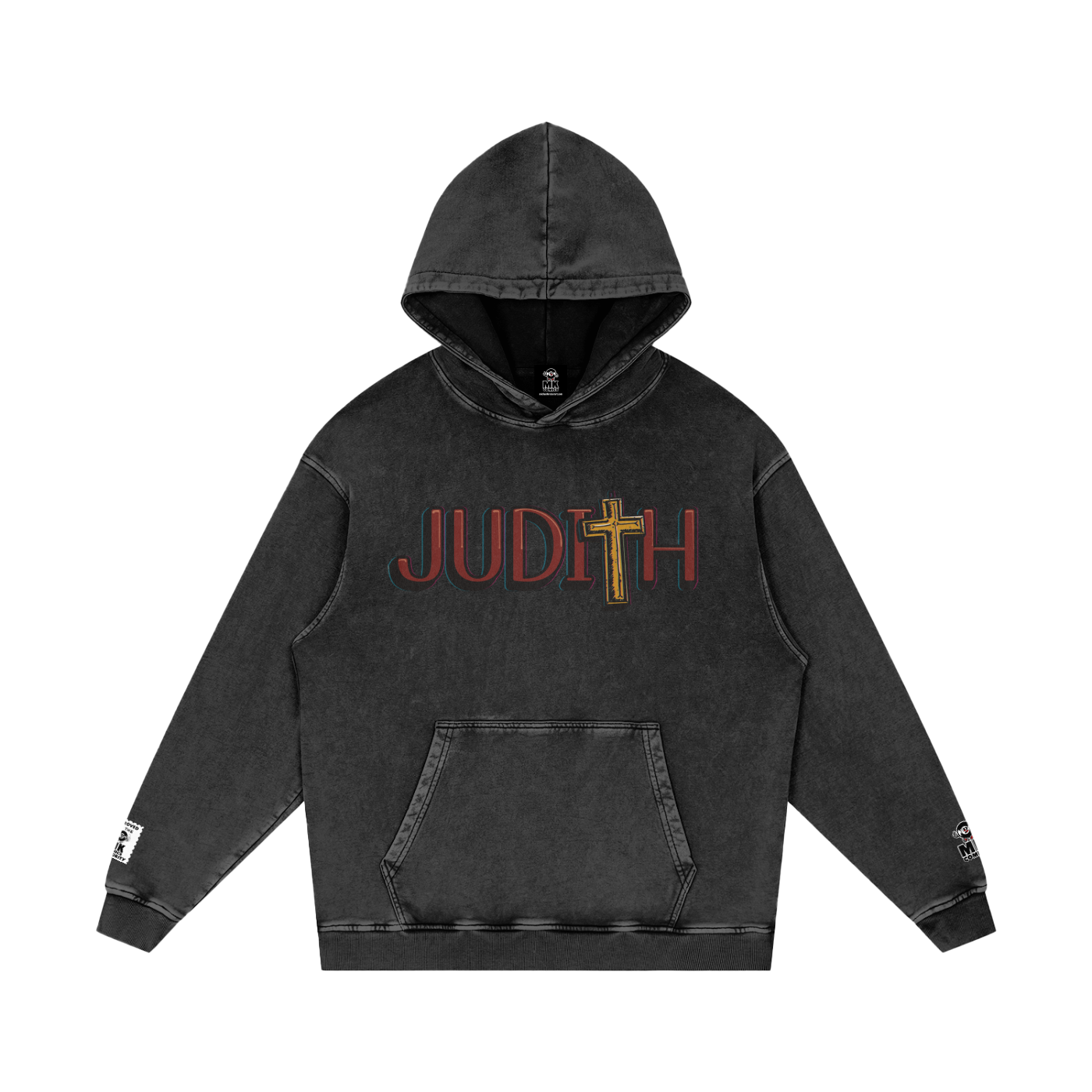 Judith - Snow Washed Loose Cotton Hoodie
