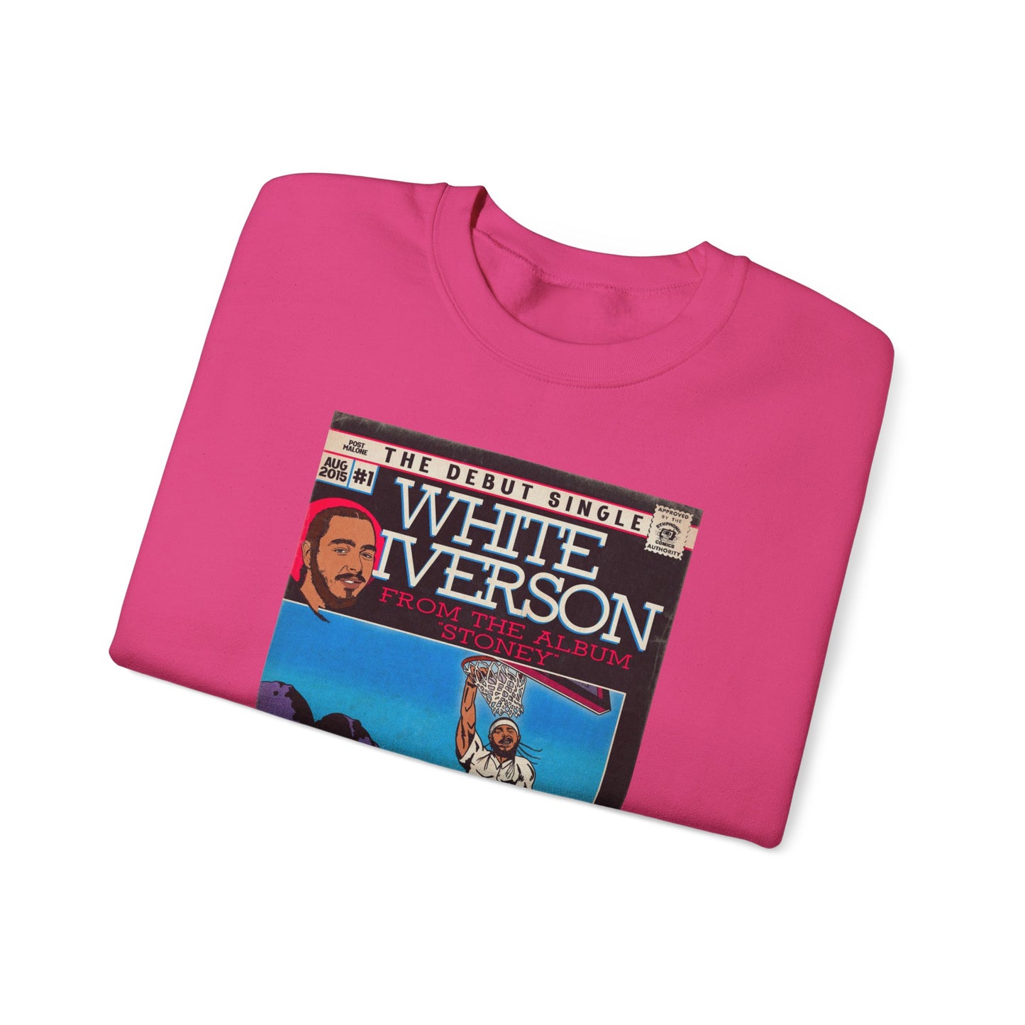 Post Malone - White Iverson -  Unisex Heavy Blend™ Crewneck Sweatshirt