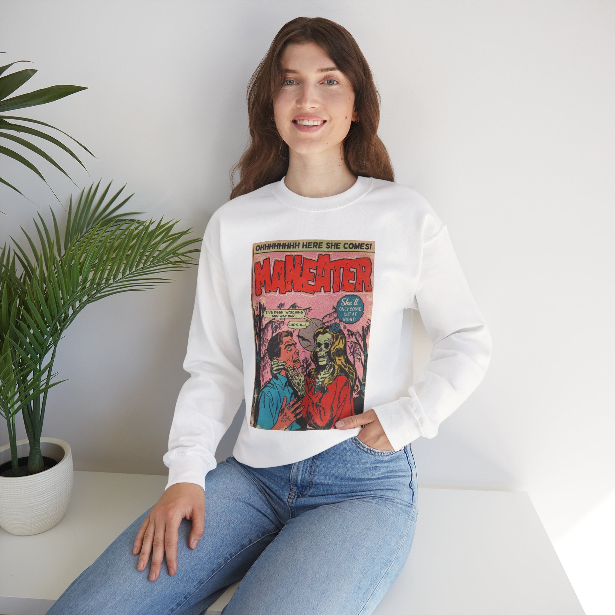 Maneater - Unisex Heavy Blend™ Crewneck Sweatshirt
