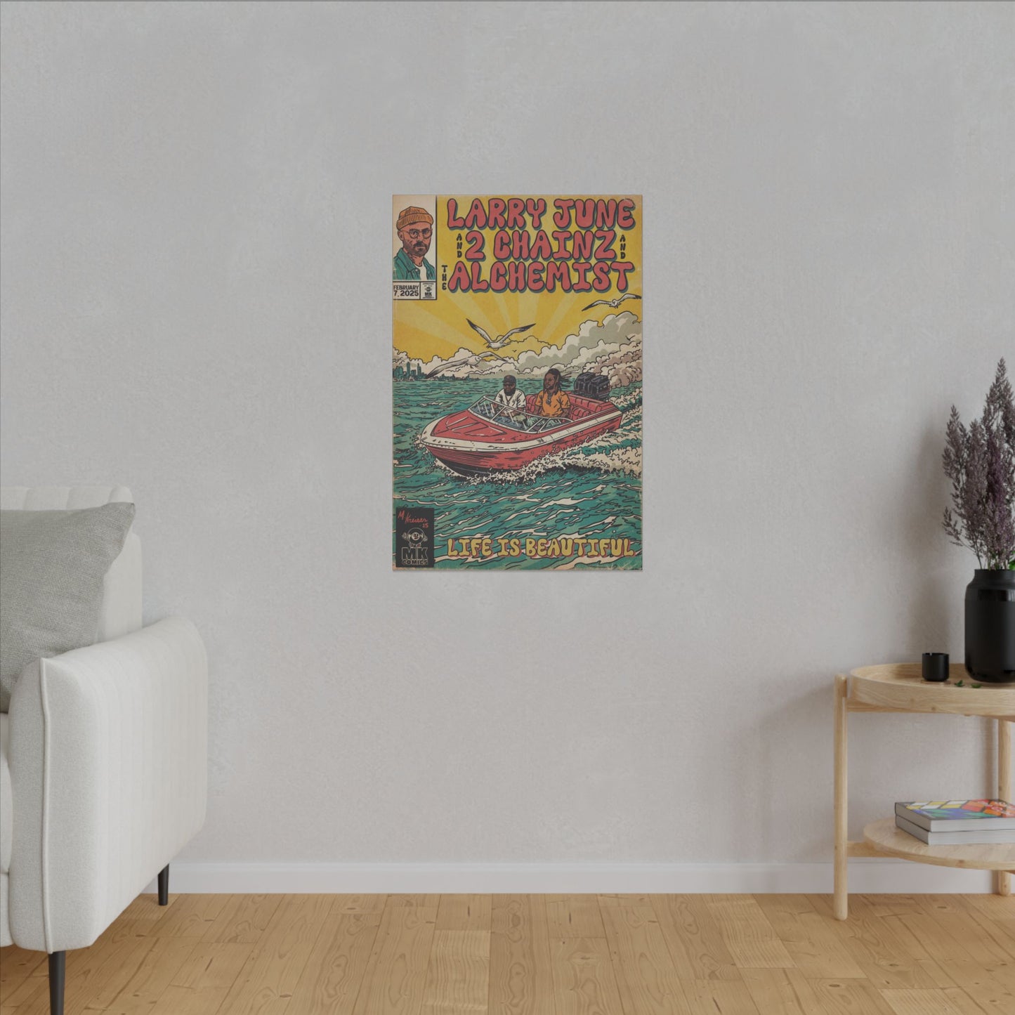 Life is Beautiful - June, Chainz, Alchemist - Matte Canvas, Stretched, 0.75" (Multi-Size)