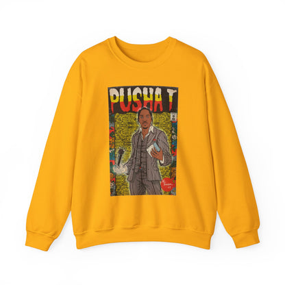 Pusha T - Comic Book Art - Unisex Heavy Blend™ Crewneck Sweatshirt