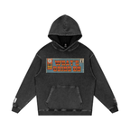 What's Going On - Snow Washed Loose Cotton Hoodie