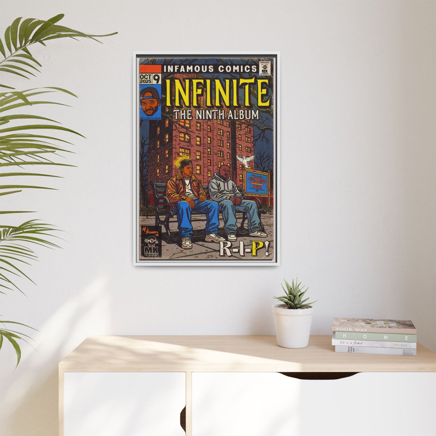 Infinite - Comic Book Art - Matte Canvas, Framed (Multi-color)
