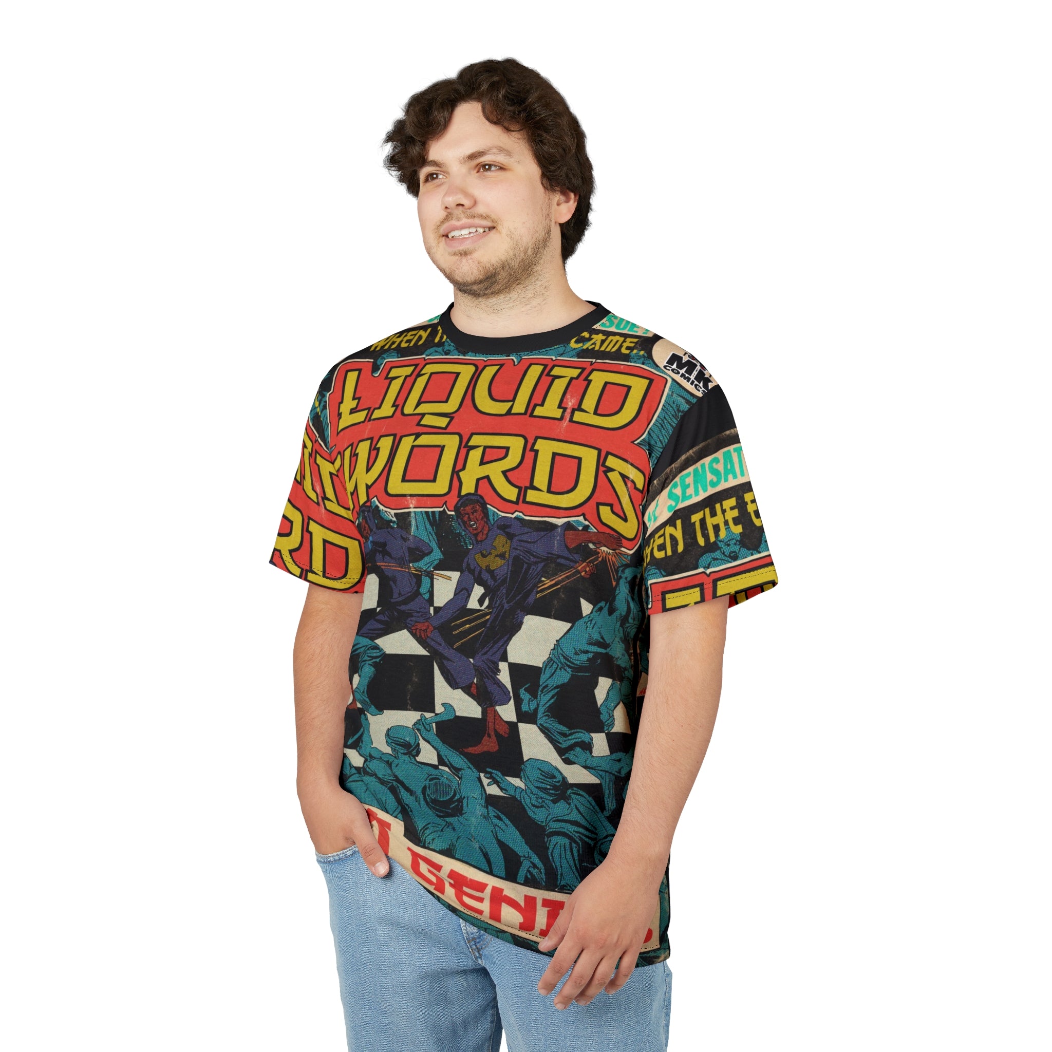 Liquid Swords - Unisex Cut & Sew Tee (AOP)