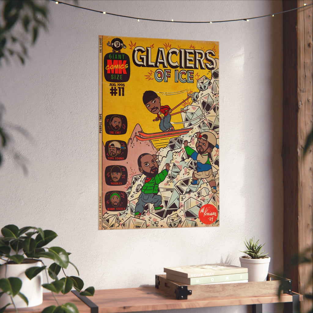Glaciers of Ice - Matte Vertical Poster