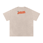 I Wanna Dance with Somebody - Snow Washed Oversized Cotton T-Shirt