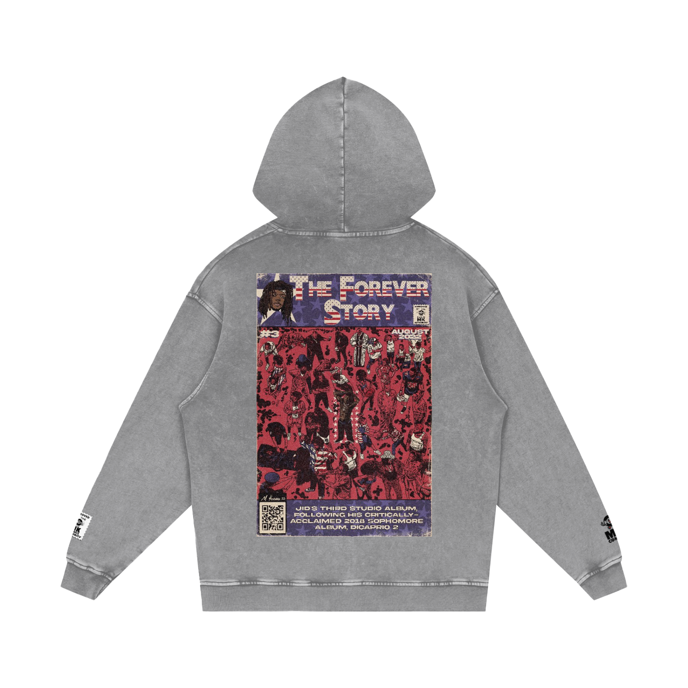 The Forever Story - Snow Washed Loose Cotton Hoodie