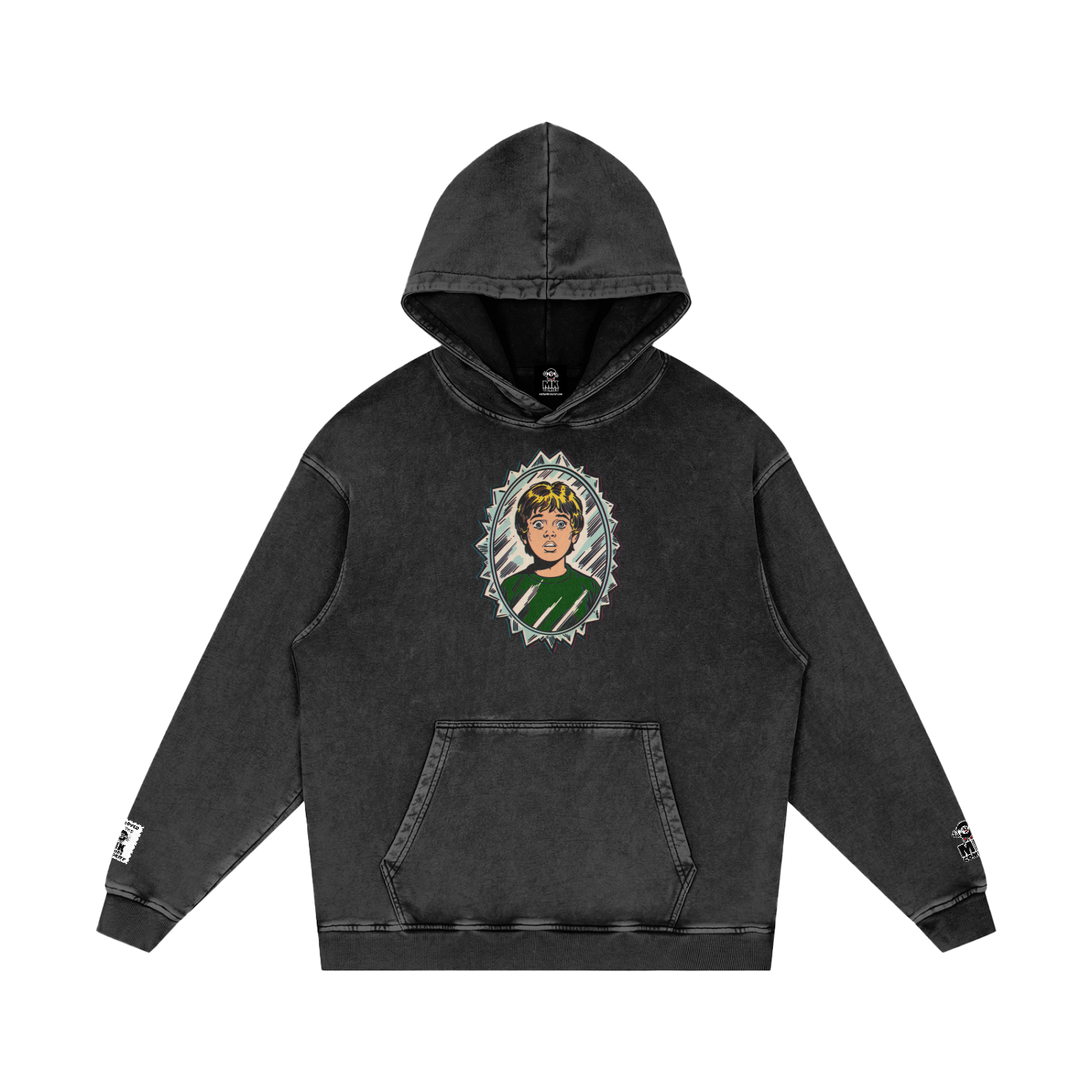 Tommy - Snow Washed Loose Cotton Hoodie