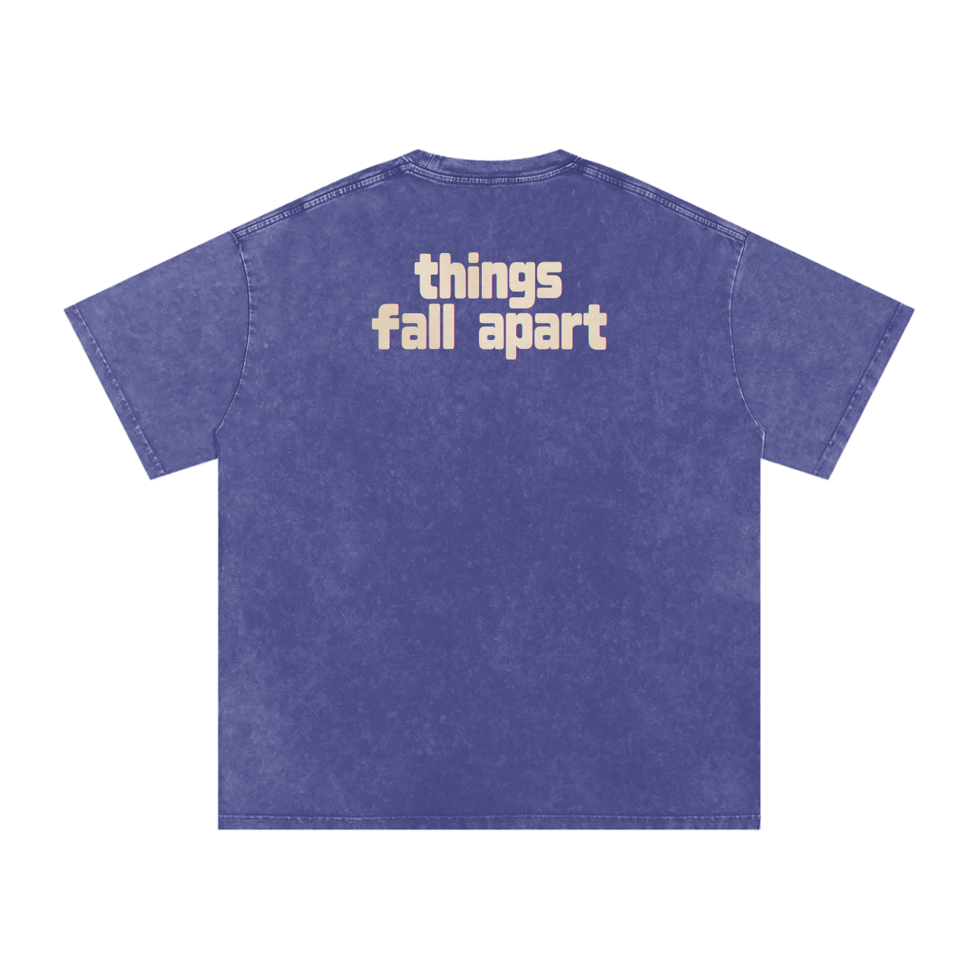 Things Fall Apart - Snow Washed Oversized Cotton T-Shirt