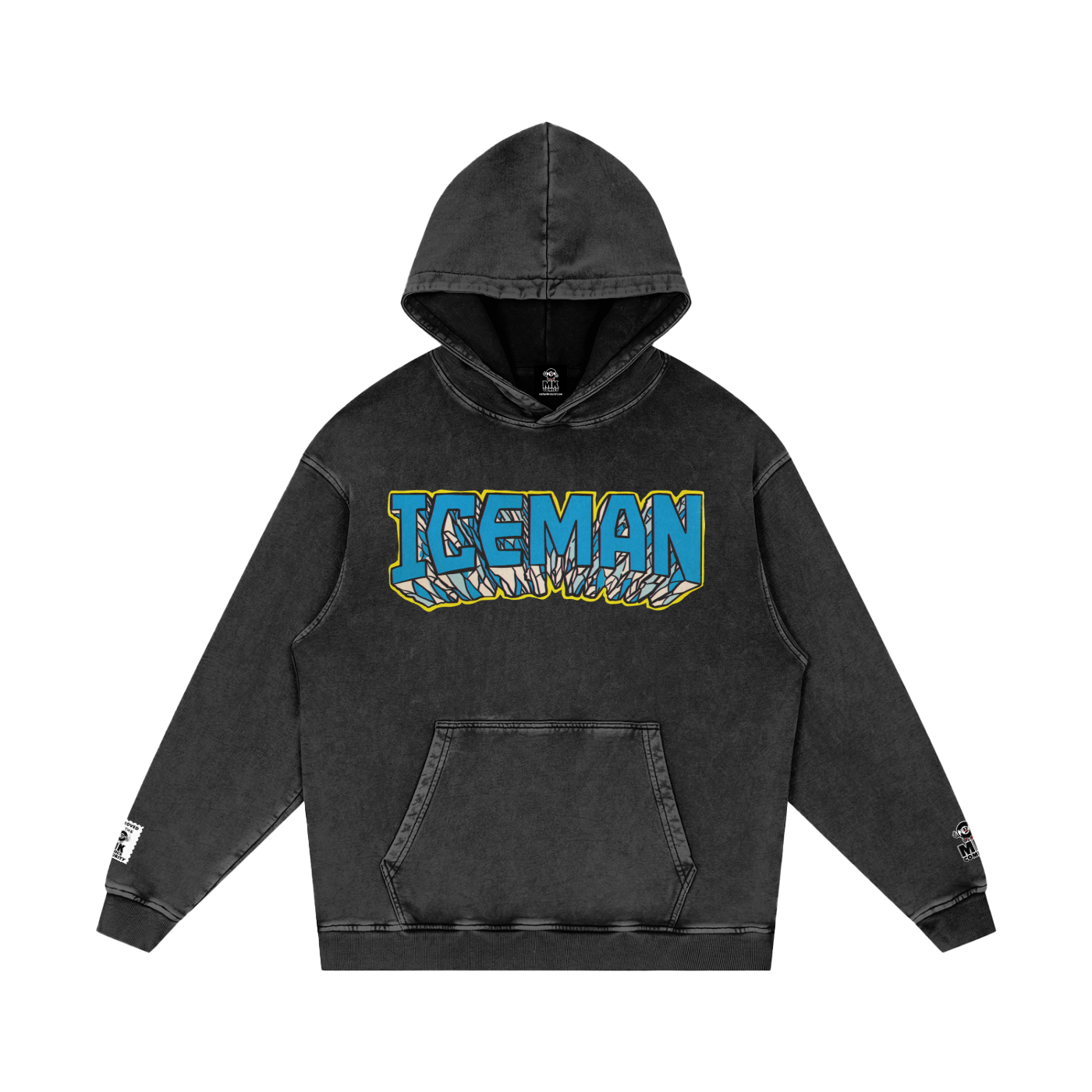 Iceman - Snow Washed Loose Cotton Hoodie